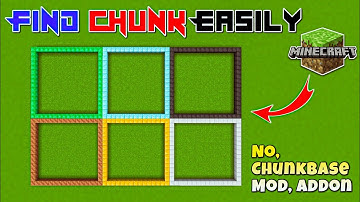 How To Easily Find Chunk Borders In Minecraft 🔲 | (No Chunkbase, Texture Pack, Mod, Addon ❌)