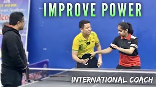 Improved the power of Forehand Topspin against Backspin (high level)