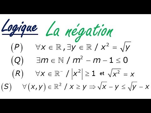 Vidéo: Comment trouve-t-on la négation d'un énoncé ?