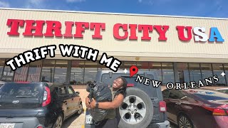 Things got real crazy real quick 😅 || Thrift with me in NOLA 🎭 2 stores. 2 hauls !