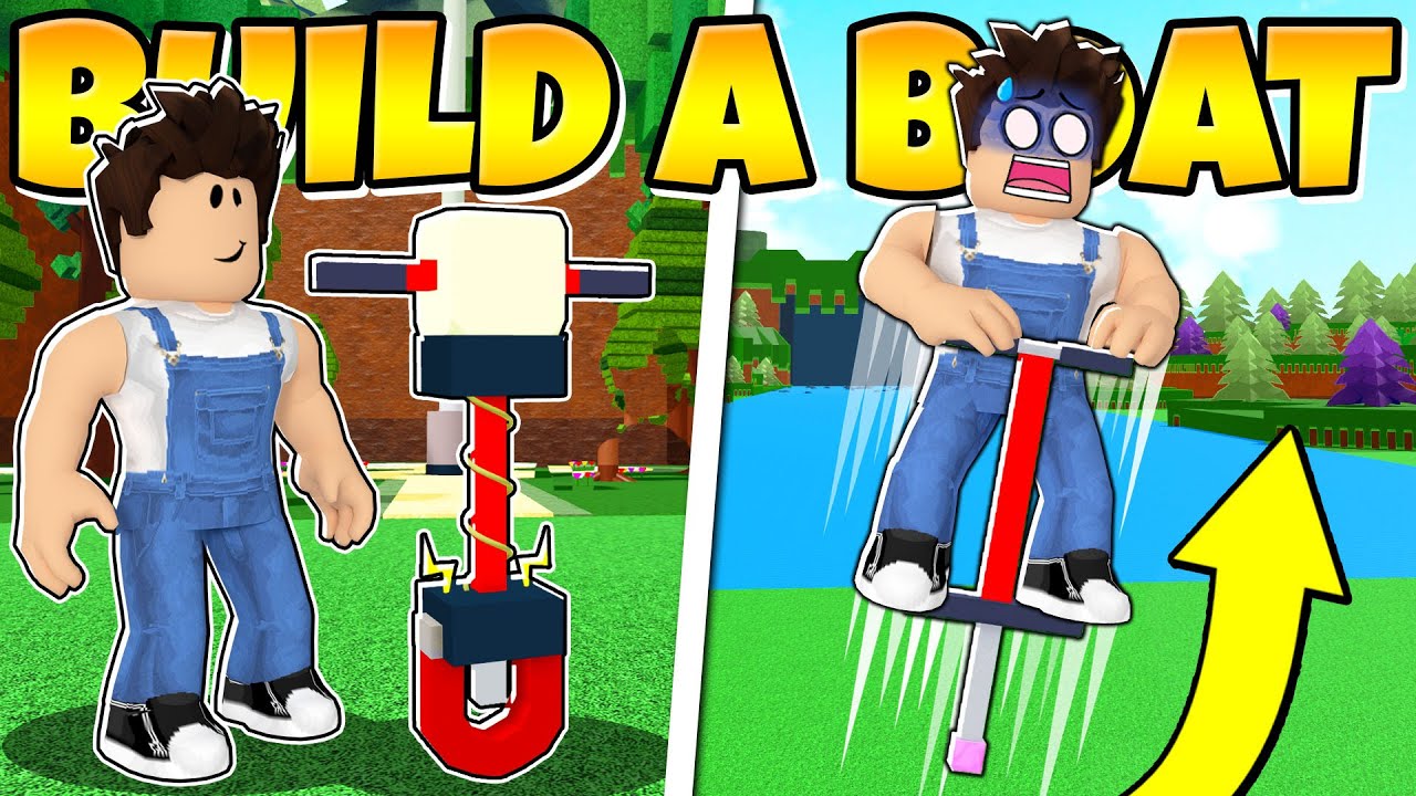 I BUILT THE BOUNCIEST POGO STICK In Build a Boat!