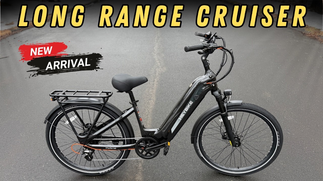 Heybike Hybrid ?️ Comfy Long Range Cruiser Ebike - YouTube