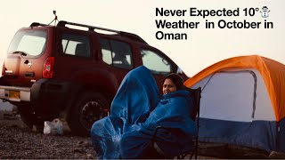 Camping in OMAN | Shorfet Al Alamin | High above Al Hamra, on Jebel Hat | 10° in October.