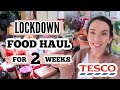 FOOD HAUL FOR FAMILY OF 4 (FOR TWO WEEKS!) | TESCO HAUL UK 2020