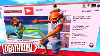 The OFFICIAL YouTube Deathrun! *BEST MAP*  (Fortnite Creative Mode)