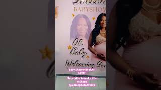 Subscribe to make this baby shower booklet with me! #crafters  #babyshower #babyshowerideas