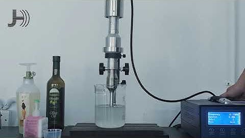 how to mix cream to nanoemulsion by ultrasound?