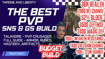 Throne and Liberty: BEST PvP Crusader Build T2 - Sword & Greatsword Full Guide 2025! BUDGET BUILD