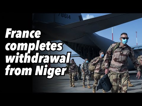 France completes withdrawal from Niger