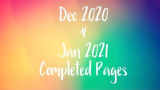 Dec & Jan Completed Pages!