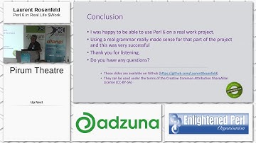 The Perl Conference in Glasgow - Day 1 - Pirum Theatre