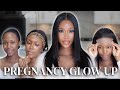 PREGNANCY GLOW UP: Easy Hair and Makeup Transformation ft Luvme Hair