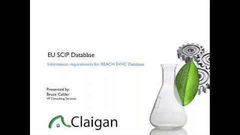EU SCIP Database Information Requirements
