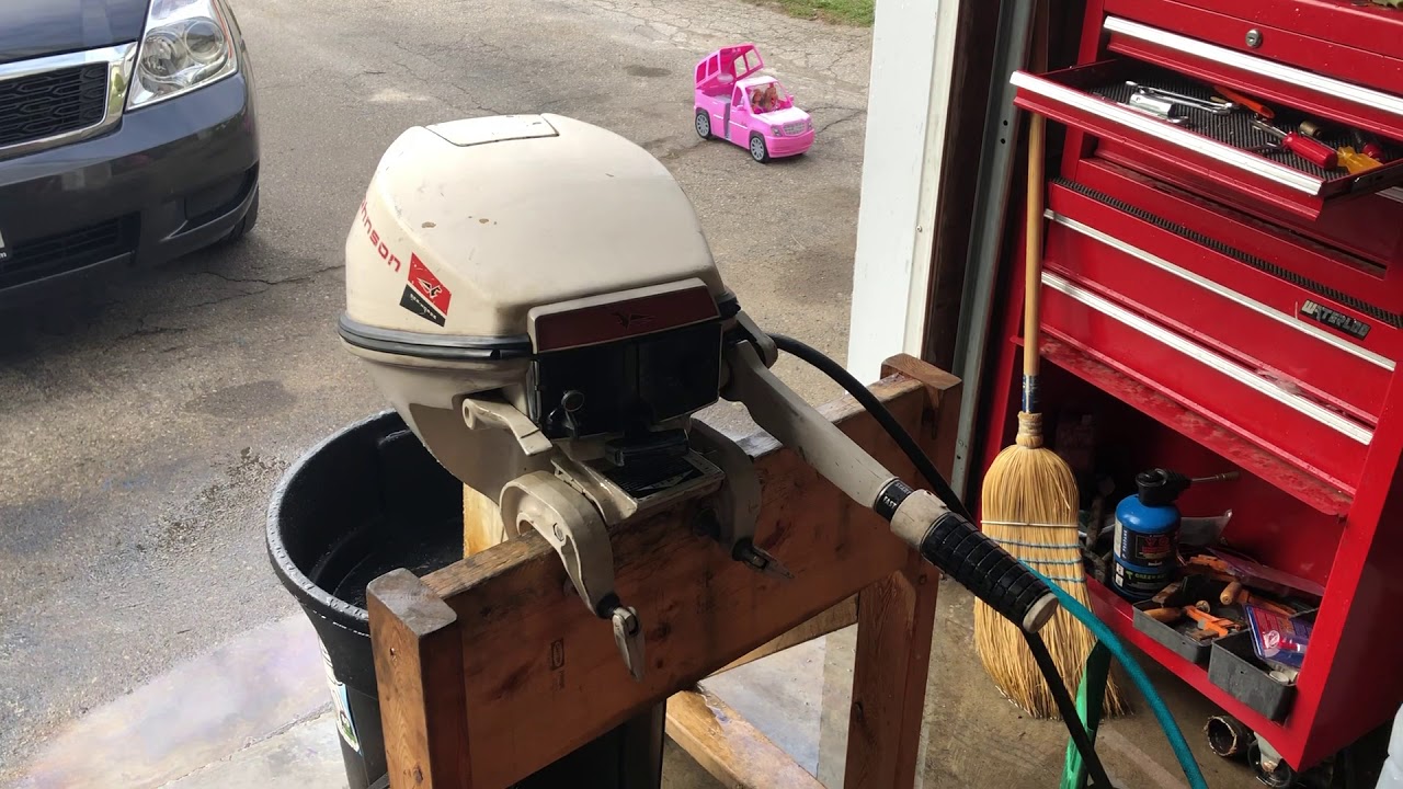 1964 Johnson 9.5 Outboard - YouTube