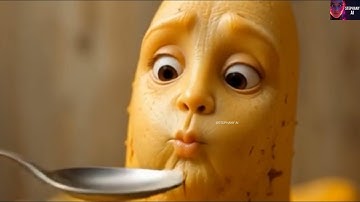 AI Fruit Feast 🍉 | Oddly Satisfying Chewing Sounds That Melt Your Senses