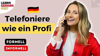 Telefonieren auf DEUTSCH (Tipps - Tricks - Redemittel) - Sprechen verbessern 🇩🇪 Learn German Fast