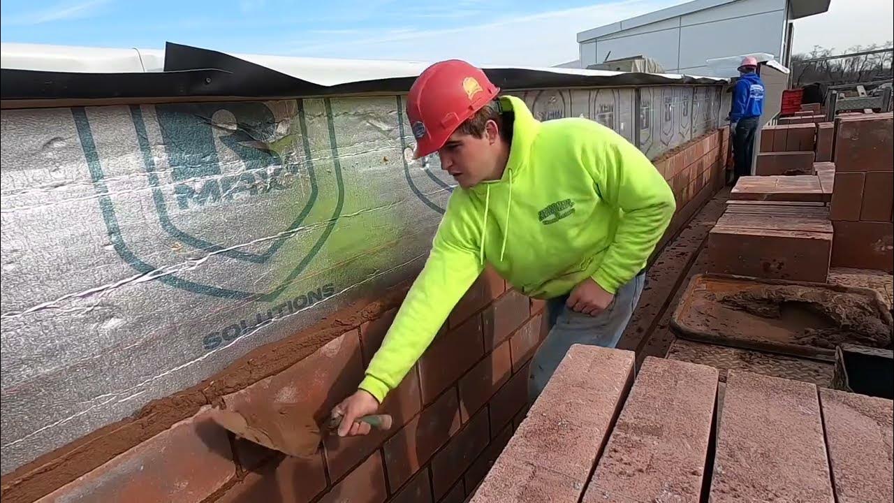 How to spread mortar on 4in block or brick YouTube