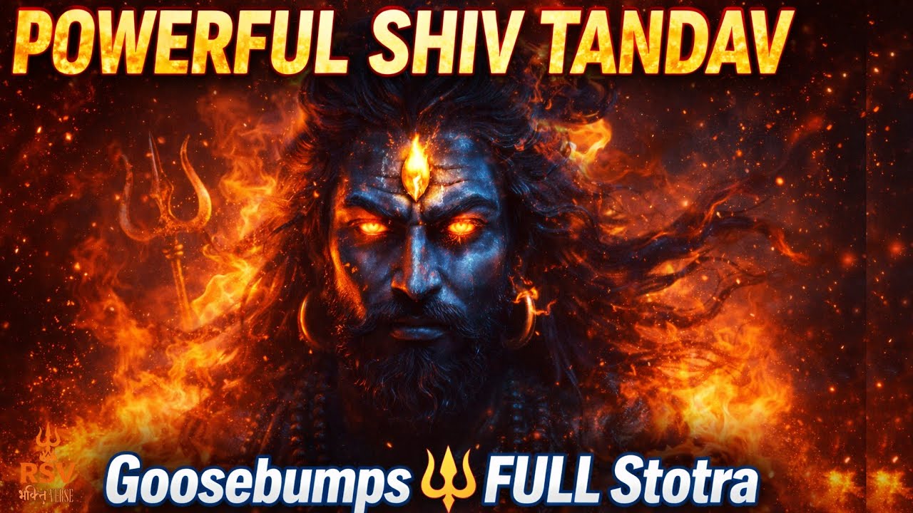 FULL SHIV TANDAV STOTRA– Powerful Mahadev Chant | Har Har Mahadev | Om Namah Shivaya RSV