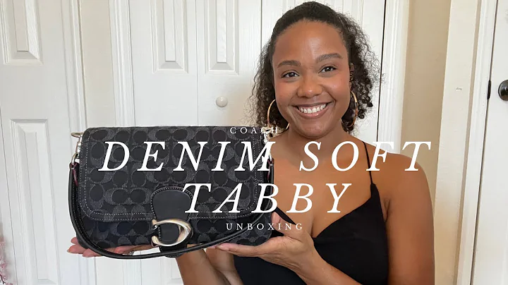 COACH UNBOXING | SOFT TABBY in Black Denim 👜🖤 #coachunboxing