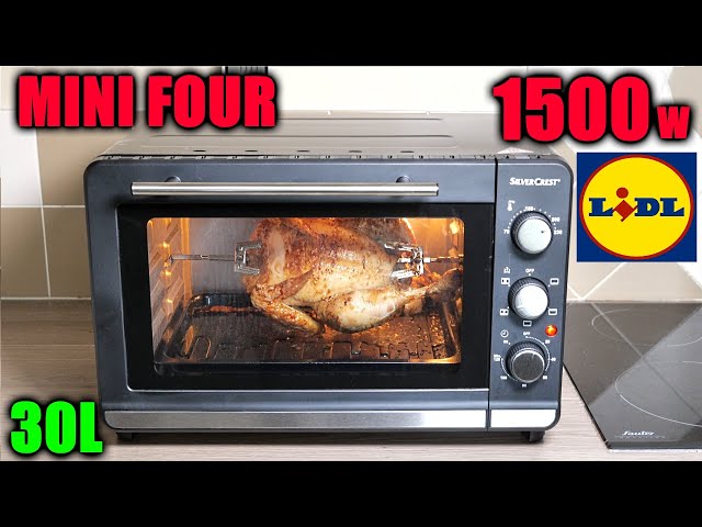 LIDL mini-four SILVERCREST SGBR 1500 D4 à chaleur tournante GRILL Mini  Ovens Mini-Öfen - YouTube