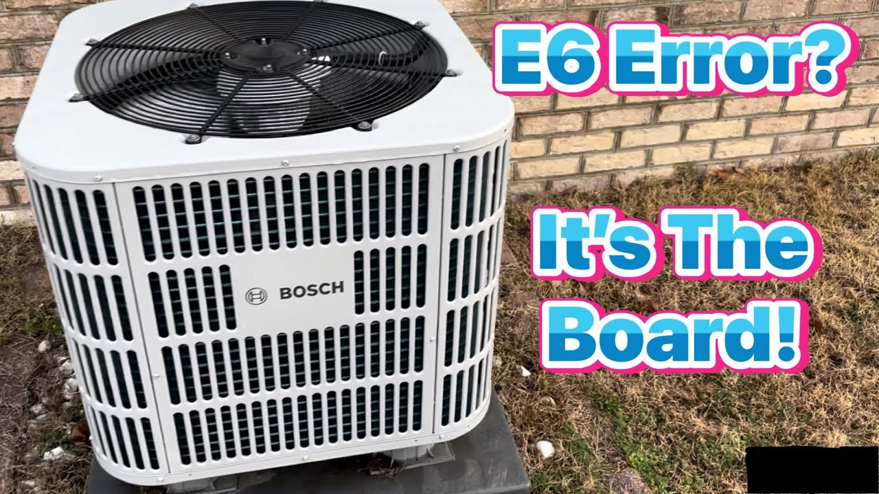 Bosch Heat Pump With E6 ERROR CODE Repaired YouTube Bosch Heat Pump With E6 ERROR CODE Repaired YouTube