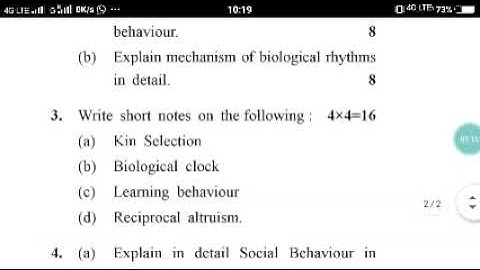 Cblu M.sc zoology previous years question paper. animals behavior and wild life conservation