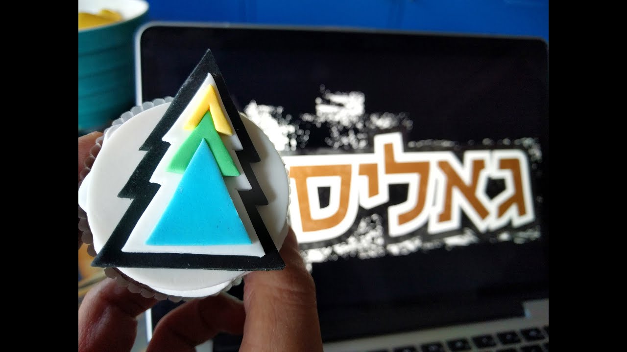 איך להכין קאפקייקס גאליס מבצק סוכר