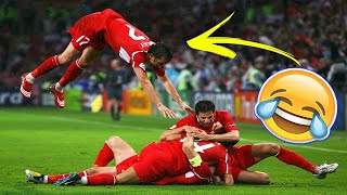 Video thumbnail of "Football Funny Moments | Try not to laugh (99.9%Fail)"