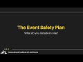 Event safety plans whats in one  event management  event planning