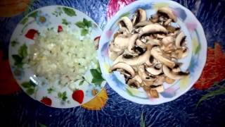 Ооочень вкусная курица жареная с грибами. Легко, быстро и вкусно. Ооочень вкусная курица жареная с грибами. Легко, быстро и вкусно.