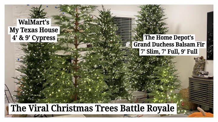The Viral Home Depot Grand Duchess Balsam Fir & Walmart My Texas House Cypress Christmas Trees