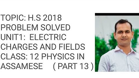 H.S 2018 Problem Based on Coulomb