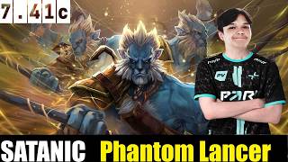 🤯SATANIC[ Phantom Lancer ] HC 7.41c- DOTA 2 HIGHEST MMR MATCH#dota2gameplay  #dota2  #dota2