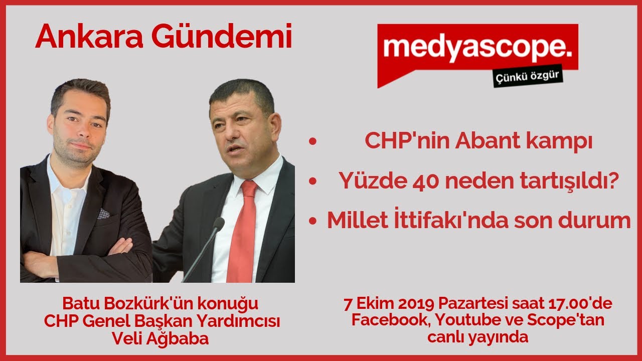 gazetecilik taban Ankara Gündemi (20): “Anketler cumhurbaşkanlığında Millet İttifakı’nı önde gösteriyor” Veli Ağbaba