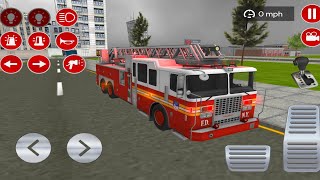 محاكي قيادة سيارة الأطفاء - ألعاب سيارات #12 - العاب أندرويد - سياراا شرطة screenshot 4