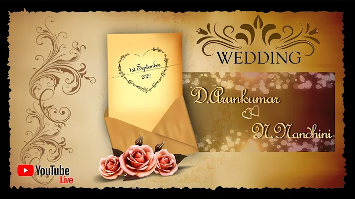 D.Arunkumar  &  N.Nandhini Wedding On 01.09.2022