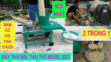 Máy thái mịn thô trục đứng băm rau cỏ voi chuối đa năng