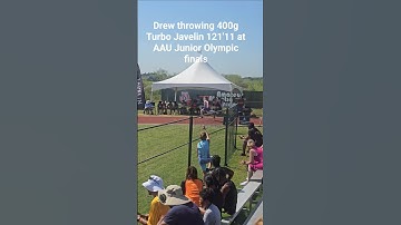 11 year old throwing 400g Turbo Javelin 121