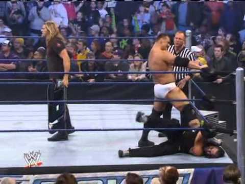 Triple H Saves Jeff Hardy from Edge and Vladimir Kozlov Assault