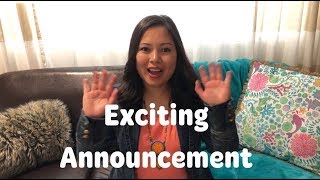 Welcome &amp; Exciting Announcement