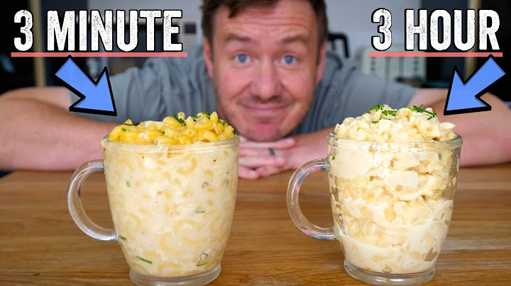 3 Minute vs 3 Hour Mac and Cheese