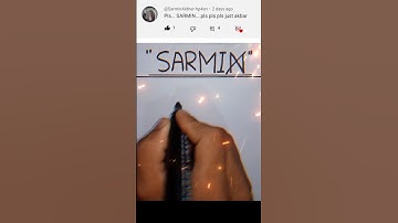 "SARMIN" name make into brand logo. #shorts #shortvideo #youtubeshorts #viral #logo #bangla #video