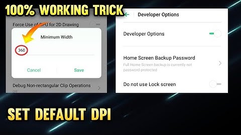 How to set default dpi in any device || set normal dpi in any smartphone
