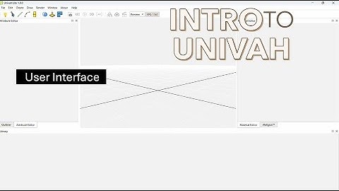 Intro To Univah: Navigation and User Interface