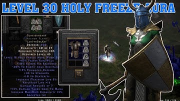 🔥 Diablo 2 Resurrected – Level 30 Holy Freeze Sorceress Build (Modded, No Merc Infinity)