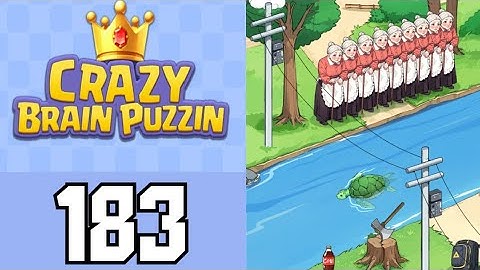 Crazy Brain Puzzle Level 183 Crossing The River | Game Walkthrough