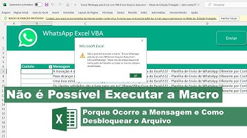 Não é possível executar a macro | Cuidado pois arquivos provenientes da Internet podem conter vírus