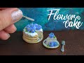 Miniature Valentine's flower cake with Ranunculus for doll 