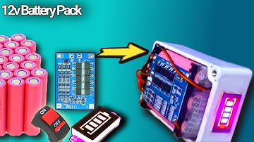 How to Make 12V Lithium-ion Battery with Battery Level Indicator | DIY 18650 Battery Pack with BMS