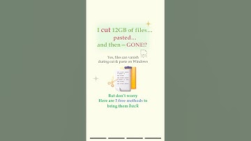 Cut & Paste Lost Files? Here’s How to Recover Them Free